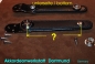 Preview: 11,0 cm Schwarz - De Luxe  Balghalter, Chromplatte