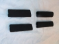 Preview: 4 x Schnallenschutz, accordion strap buckles protection, SCHWARZ