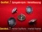 Preview: 5 Knöpfe - Geriffelt - Spiegel Knöpfe / Metallfassung D=15mm