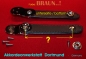 Preview: 10,0 cm Brown - De Luxe bellows strap, chrome plate