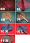 Preview: 5R=  white   ribbed , striated  / Rigata /  Riscada / striée / r