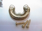 Preview: Nr 14=  color:  Gold, C-Form, accordion  shoulder Strap BRACKETS