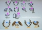 Preview: Nr 14=  color:  Gold, C-Form, accordion  shoulder Strap BRACKETS