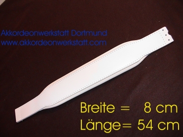 Bassriemen, 8cm - Weiß