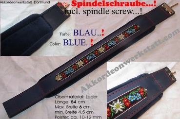 Bassriemen, 6cm - FOLK  Blau