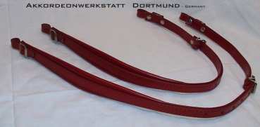 4 cm Akkordeon Gurte, Riemen, Straps,Bretelles Courroies, ROT