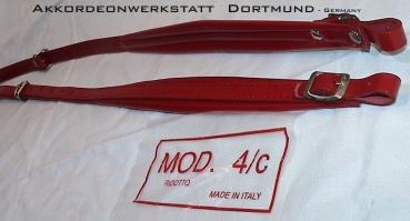 4 cm Akkordeon Gurte, Riemen, Straps,Bretelles Courroies, ROT