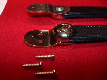 9,5 cm Schwarz - GOLD / Balghalter