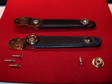 9,5 cm Schwarz - GOLD / Balghalter