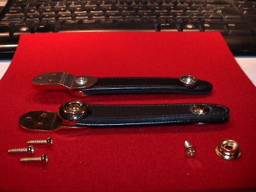 9,5 cm Schwarz - GOLD / Balghalter