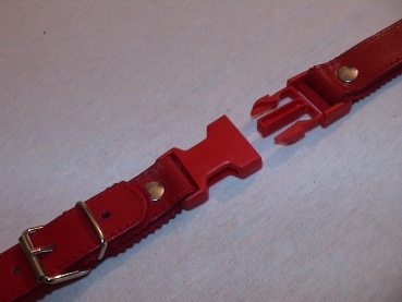 Akkordeon Querriemen verstellbar ca.30 bis 42 cm, Leder (ROT)