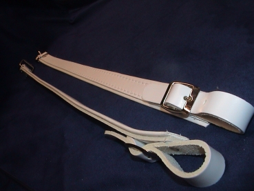 Verlängerung für (L6, L7, L8 ) Akkordeongurte, Riemen, 50 cm (1 Paar) WEIß