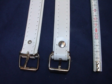 Verlängerung für (L6, L7, L8 ) Akkordeongurte, Riemen, 50 cm (1 Paar) WEIß