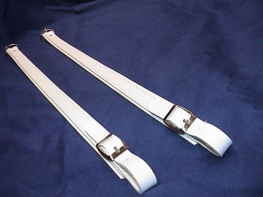Verlängerung für (L6, L7, L8 ) Akkordeongurte, Riemen, 50 cm (1 Paar) WEIß