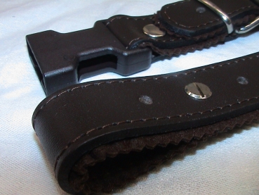 Akkordeon Querriemen verstellbar ca.30 bis 42 cm, Leder (BRAUN)