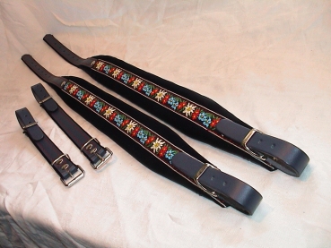 6cm Akkordeongurte,Accordion Straps,Bretelles,(Folk-BLAU)