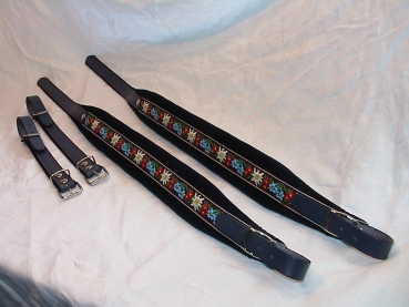 6cm Akkordeongurte,Accordion Straps,Bretelles,(Folk-BLAU)