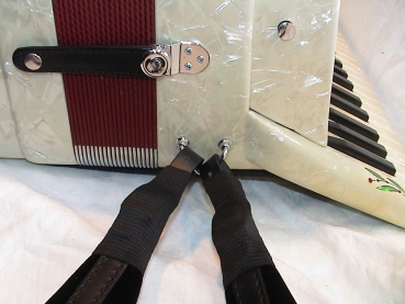 4 x Schnallenschutz, accordion strap buckles protection, SCHWARZ