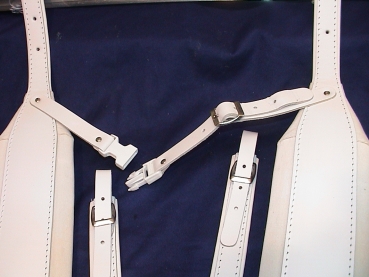 10cm Akkordeongurte,Accordion Straps,Bretelles, - WEIß