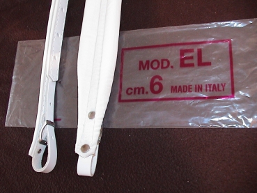 6 cm Akkordeongurte,Accordion Straps,Bretelles, (weiß)