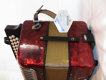 Preview: HOHNER  CORONA  III - G,C,F  (Sol,Do,Fa), 3 Reihen / 12 Bass