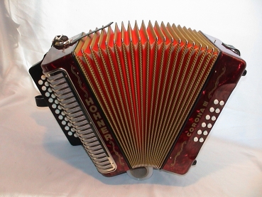 HOHNER  CORONA  III - G,C,F  (Sol,Do,Fa), 3 Reihen / 12 Bass