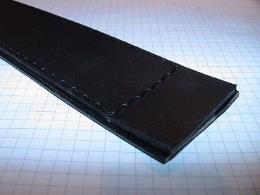 Bassriemen, 4,5cm x 54cm - Schwarz, sehr dünn..! / very thin..!