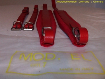 7cm Akkordeongurte,Accordion Straps,Bretelles, (ROT)