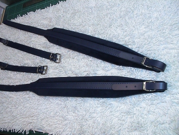 6 cm Akkordeongurte,Accordion Straps,Bretelles, (Dunkel- BLAU)