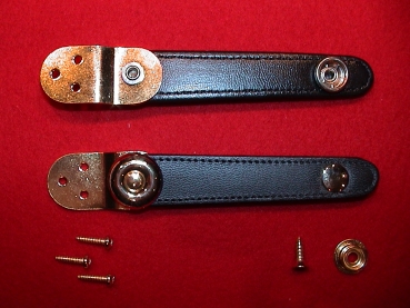 8,0 cm Schwarz - GOLD / Balghalter