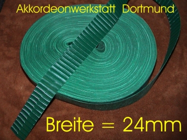 7R- Grün,  Balgeinfassungsstreifen,Balg Kaliko-streifen