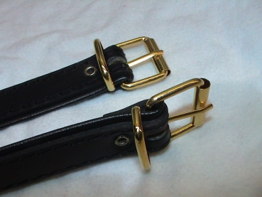 GOLD - Verlängerung für (L6, L7, L8 ) Akkordeongurte, 50 cm (1 Paar) SCHWARZ