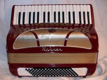 HOHNER Lucia III P, 96 Bass,ROT (Made in Germany..!)