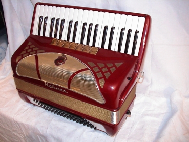HOHNER Lucia III P, 96 Bass,ROT (Made in Germany..!)