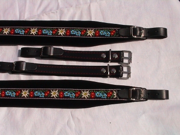 6cm Akkordeongurte,Accordion Straps,Bretelles,(Folk-Schwarz)