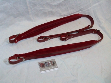 6 Cm Accordion shoulder straps - color: RED