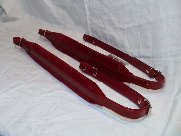 6 Cm Accordion shoulder straps - color: RED