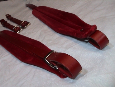 6 Cm Accordion shoulder straps - color: RED