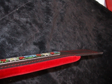 6 x 54cm Bassgurt - Folk (Rot / Braun)