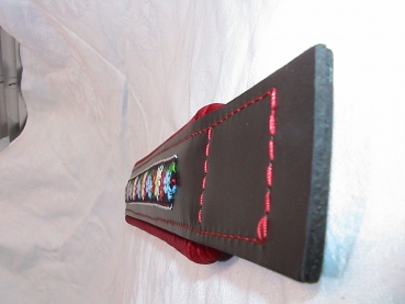 6 x 54cm Bassgurt - Folk (Rot / Braun)