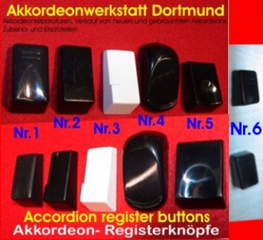 Nr. 1 Register- knopf PS - schwarz