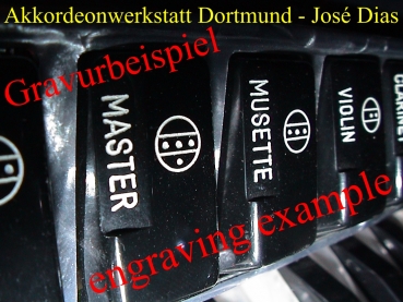 Nr. 1 Register- knopf PS - schwarz