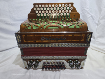 Preview: Orlando Harmonika (C-F-B-Es ), Koffer, Gurte, diatonic accordion, acordeon