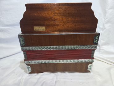 Orlando Harmonika (C-F-B-Es ), Koffer, Gurte, diatonic accordion, acordeon