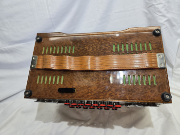 Orlando Harmonika (C-F-B-Es ), Koffer, Gurte, diatonic accordion, acordeon