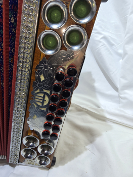 Orlando Harmonika (C-F-B-Es ), Koffer, Gurte, diatonic accordion, acordeon