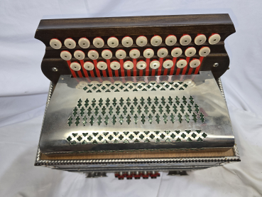 Steirische Zernig Harmonika (A-D-G ), Koffer, Gurte, diatonic accordion, acordeon