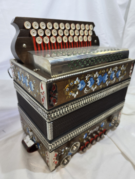 Steirische Zernig Harmonika (A-D-G ), Koffer, Gurte, diatonic accordion, acordeon