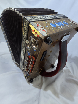 Steirische Zernig Harmonika (A-D-G ), Koffer, Gurte, diatonic accordion, acordeon