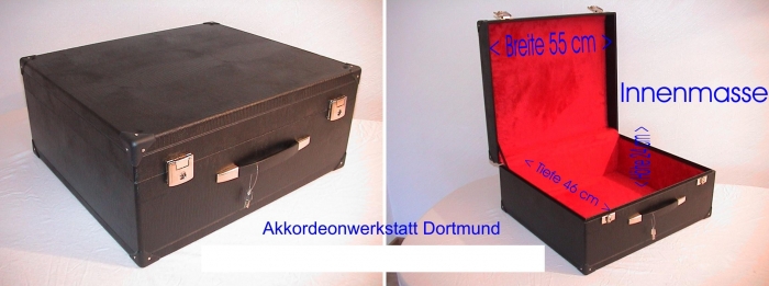 Akkordeonkoffer, Koffer 96-120 Bass Akkordeon, Harmonika